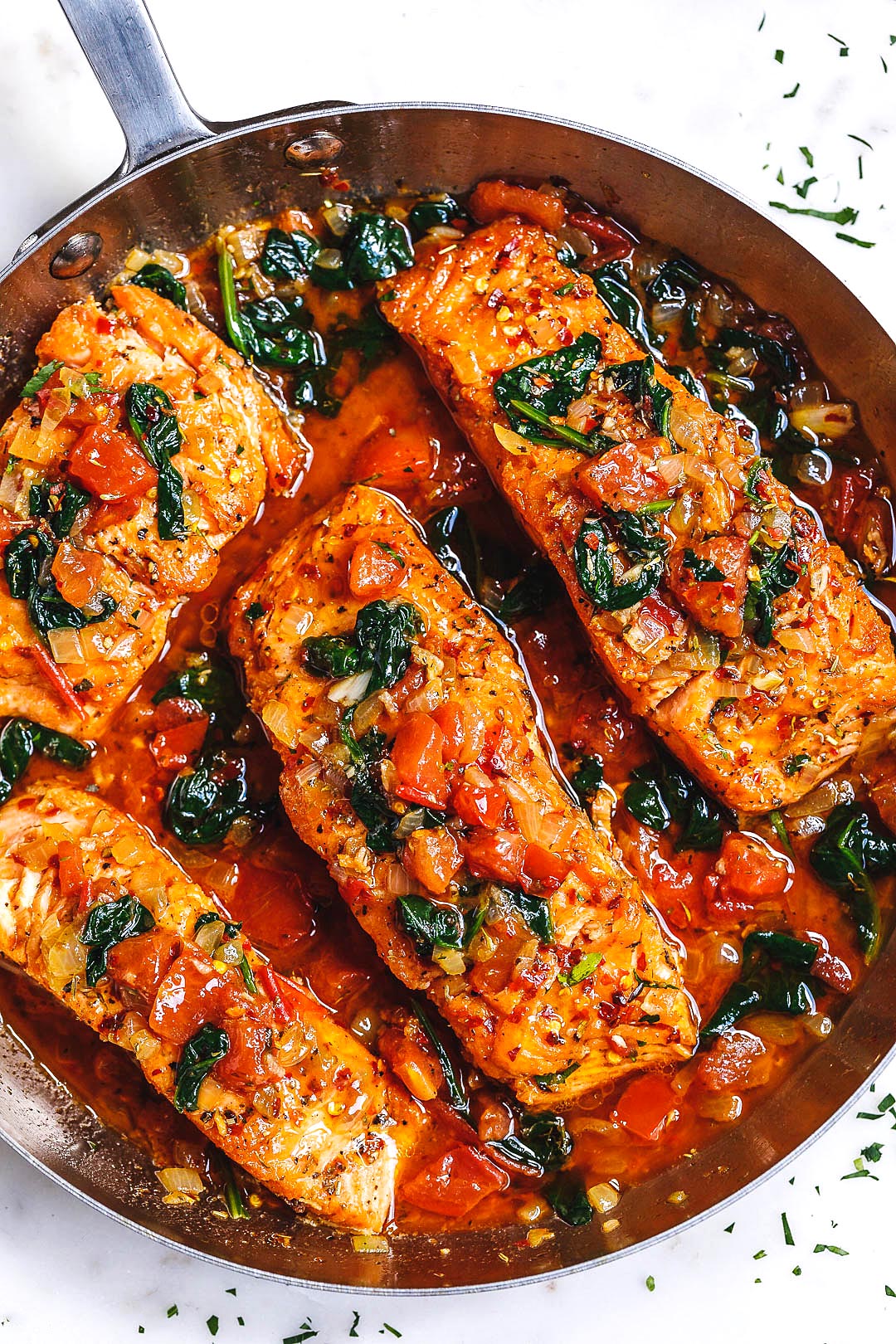 Tuscan Garlic Salmon Recipe – Healthy Salmon Recipe — Eatwell101