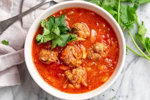 Cabbage Turkey Meatballs Soup recipe