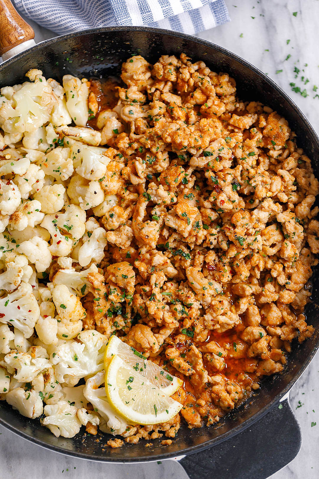 Garlic Butter Turkey With Cauliflower Recipe Eatwell101 garlic-butter-turkey-with-cauliflower-recipe-eatwell101