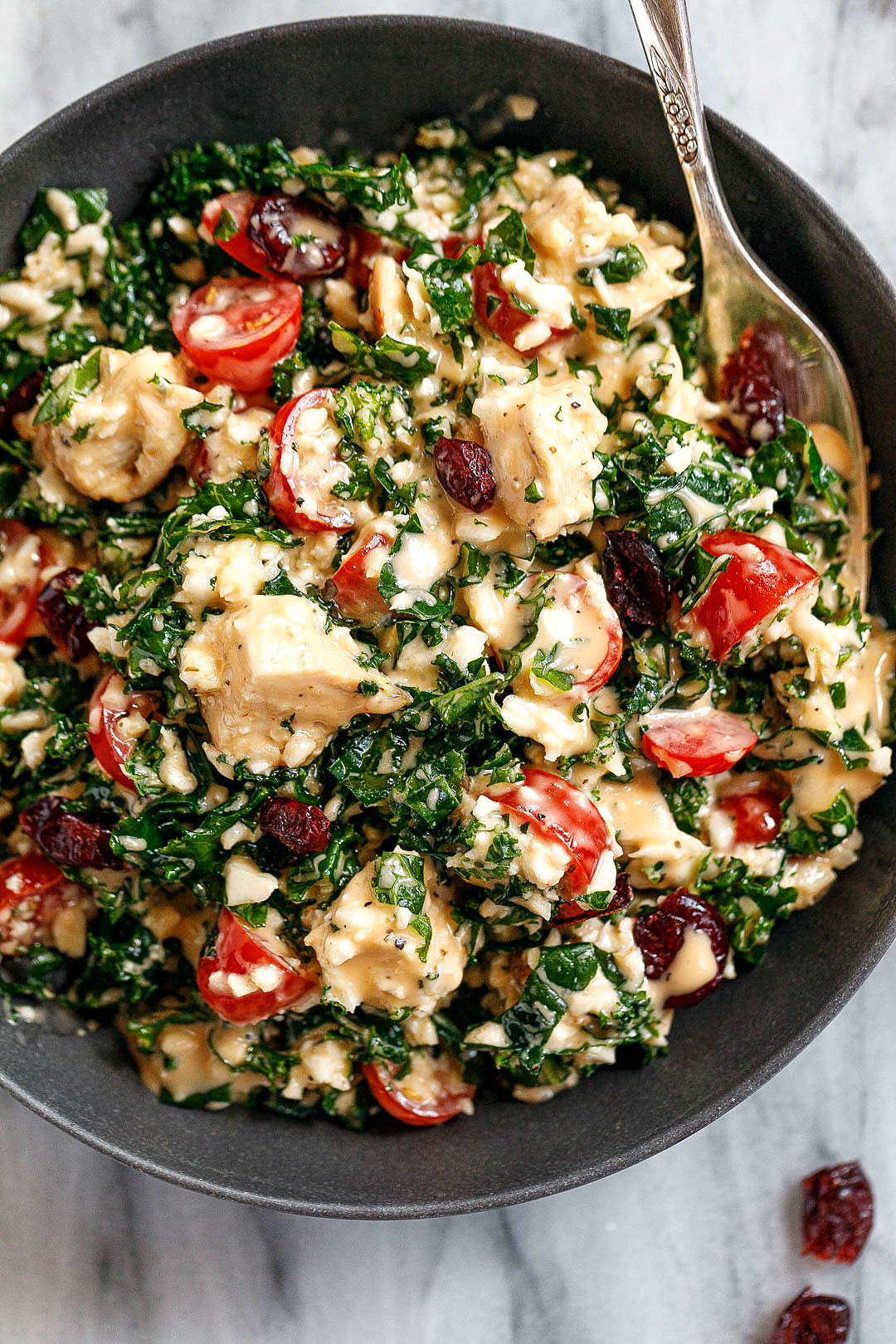 Healthy Chicken Kale Salad recipe