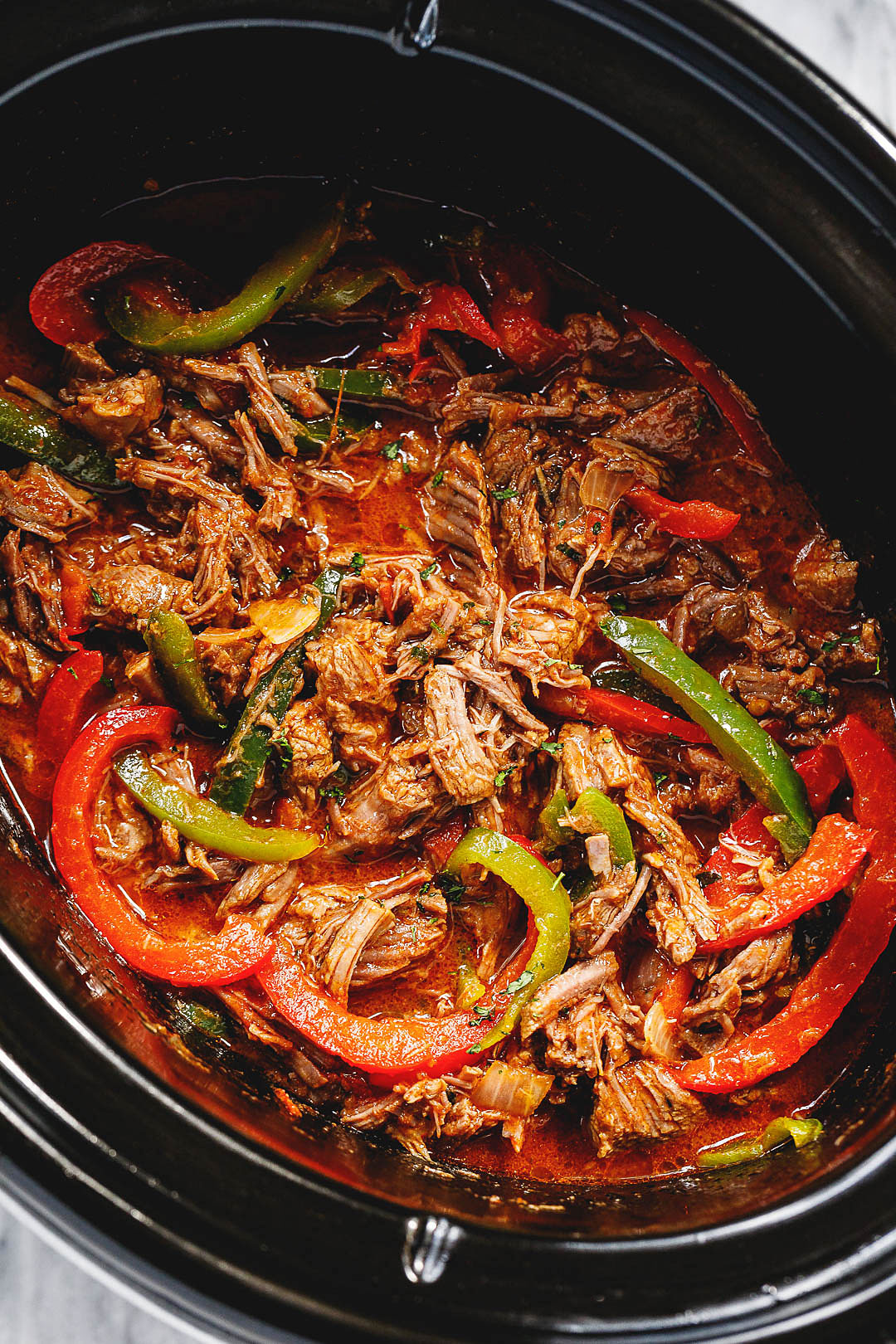 Receta de fajita de carne en olla lenta 3