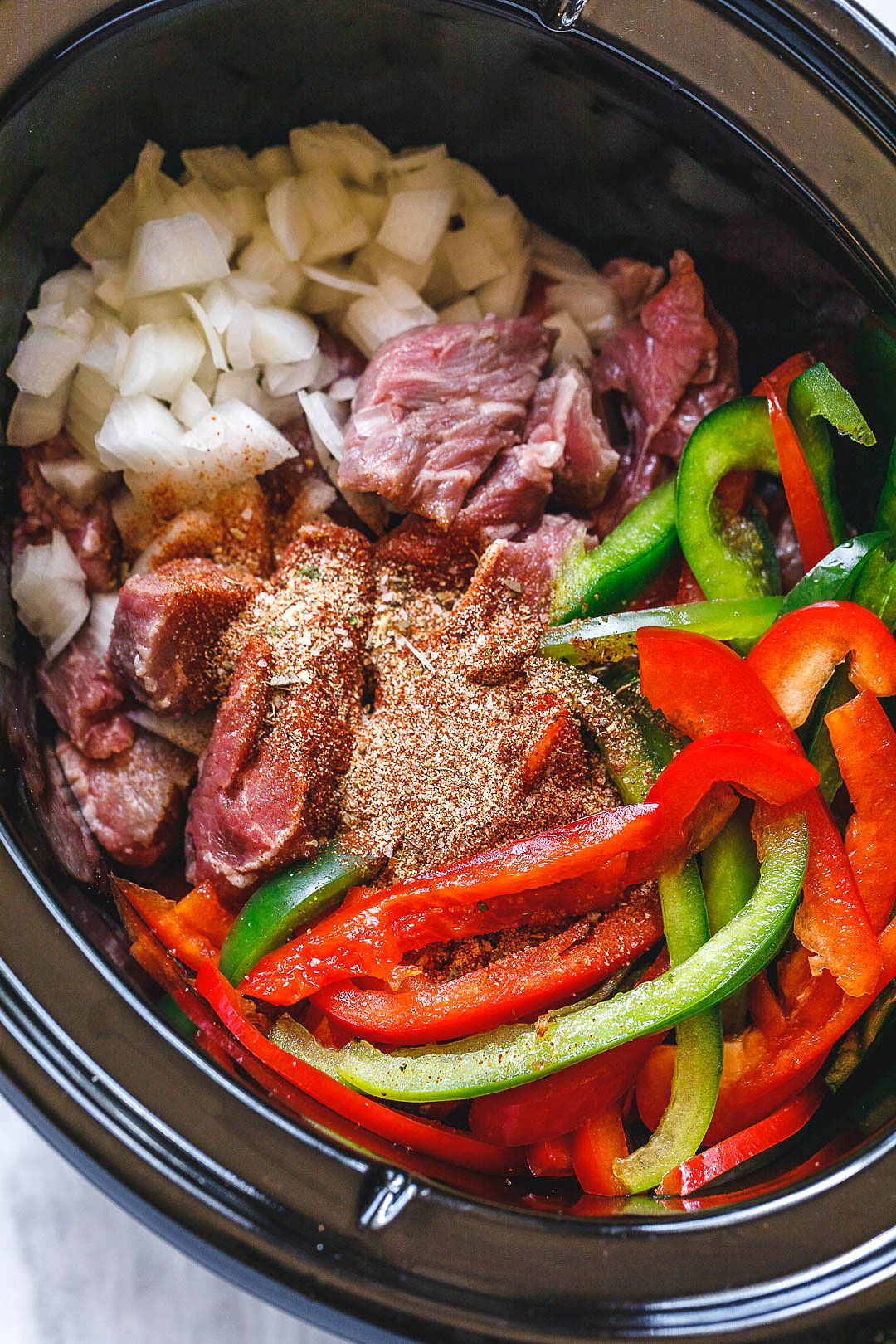 ricetta fajita di bistecca in cucina