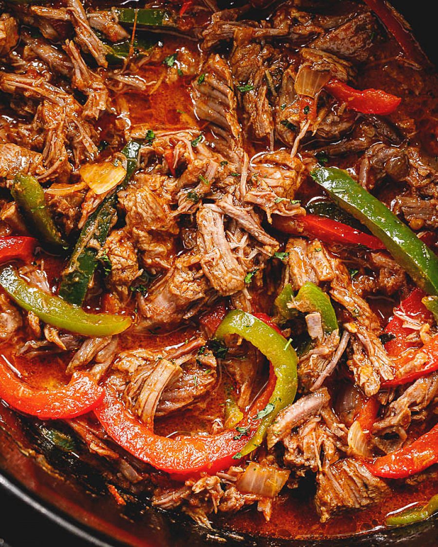 Crock-Pot Steak Fajita - #recipe by #eatwell101 - https://www.eatwell101.com/slow-cooker-steak-fajita-recipe