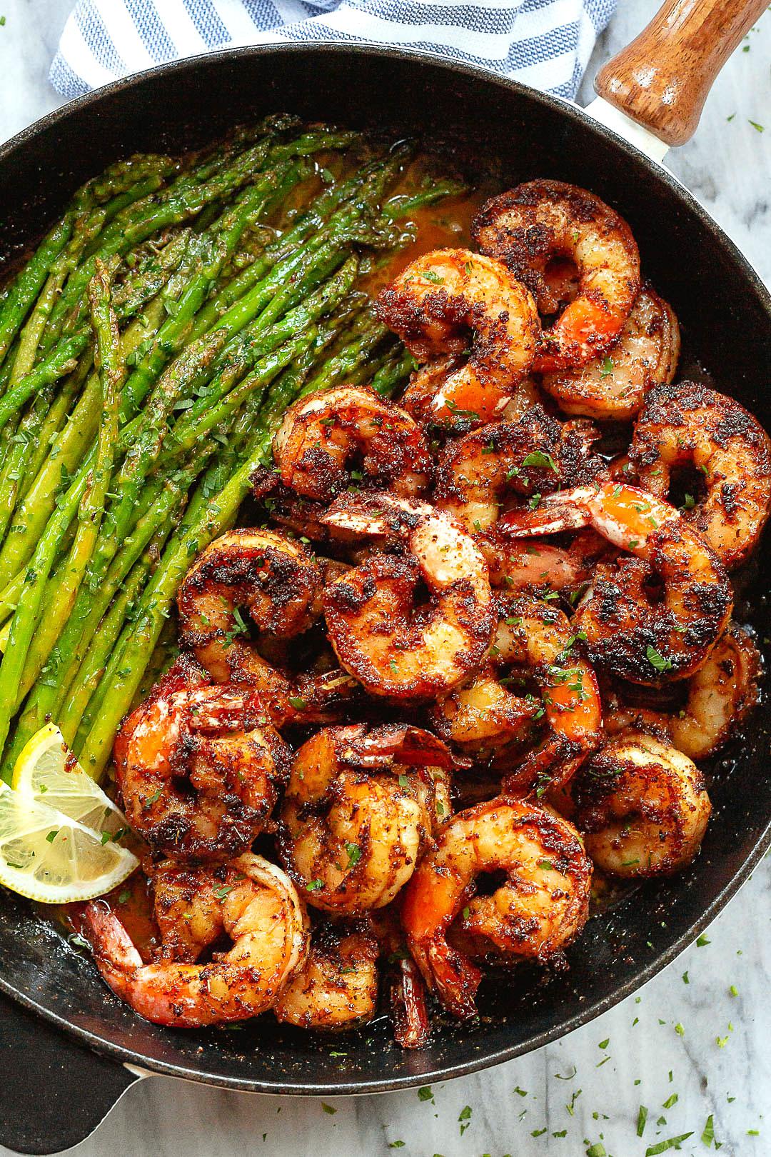 Blackened Shrimp and Asparagus Skillet recipe 2