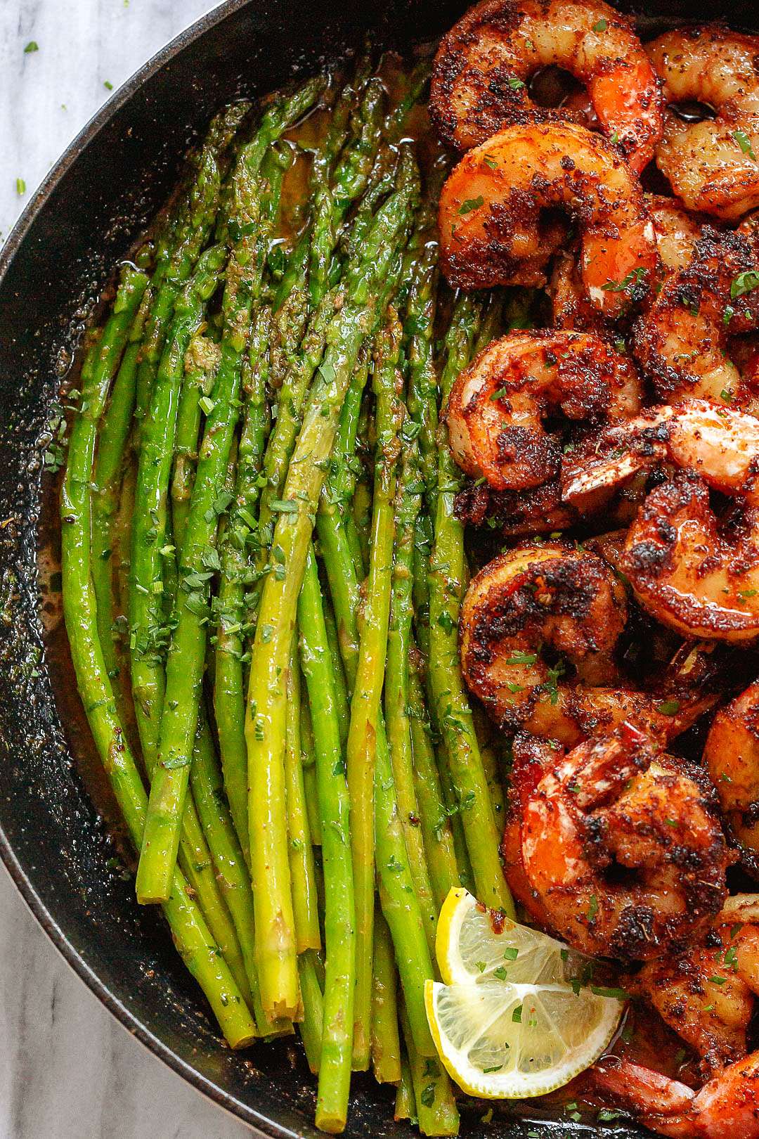 Blackened Shrimp and Asparagus Skillet recipe 3