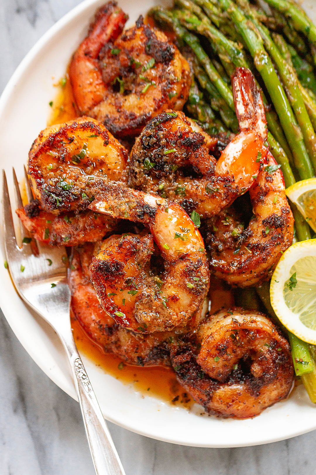 Blackened Shrimp and Asparagus recipe