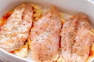 Parmesan Chicken Casserole and Cauliflower Steaks