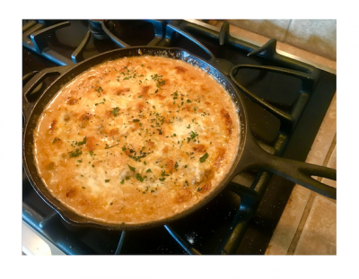 Creamy Ground Beef and Cauliflower Rice Casserole