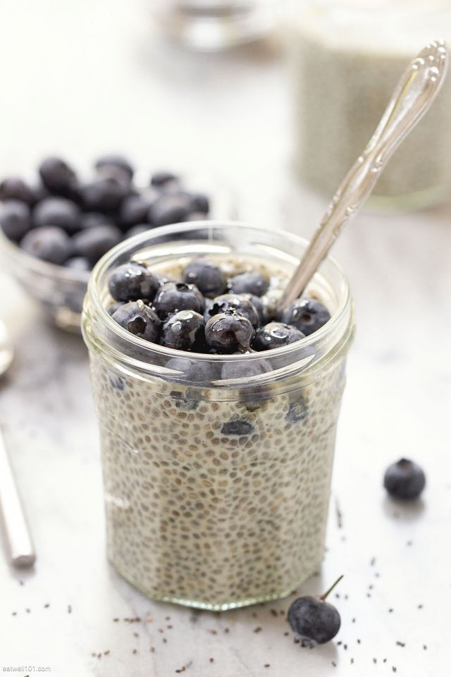 Blueberry Chia Seed Pudding