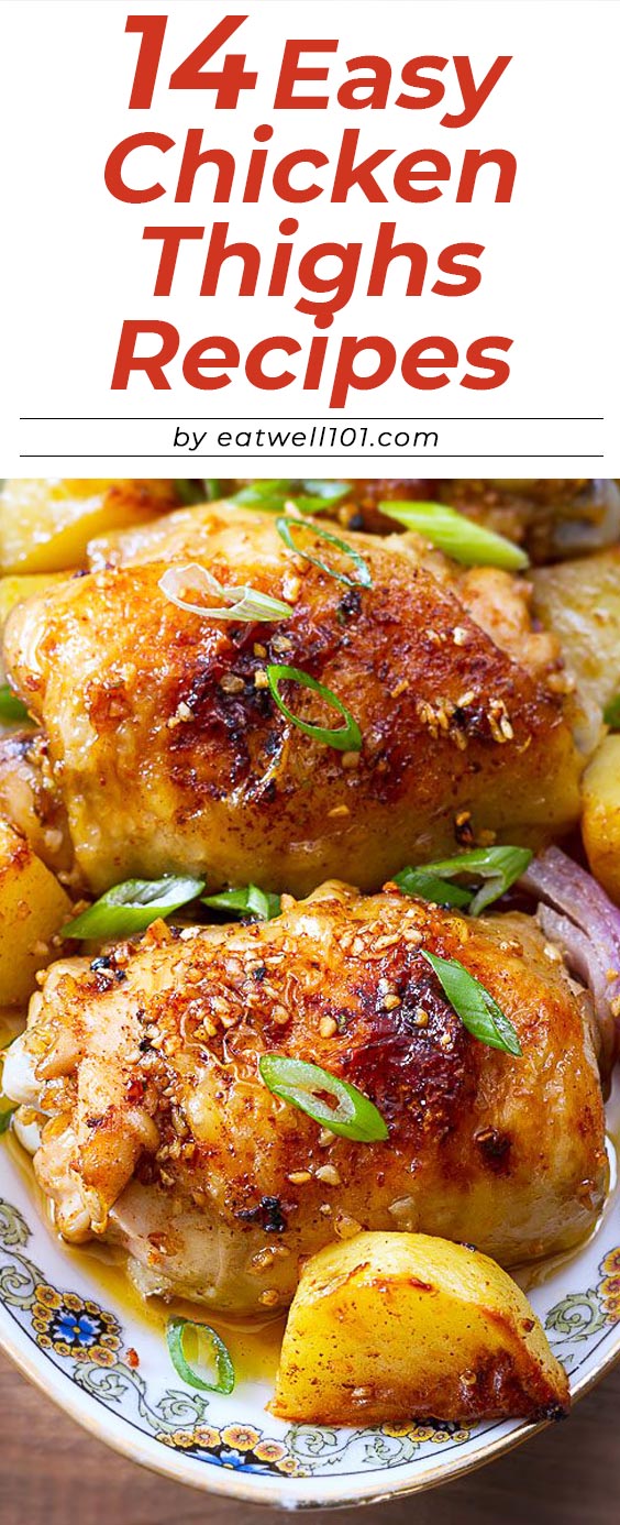 14 Easy Chicken Thigh Recipes - #chicken #recipes #eatwell101 - These chicken thighs recipes are cheap, easy, tasty!