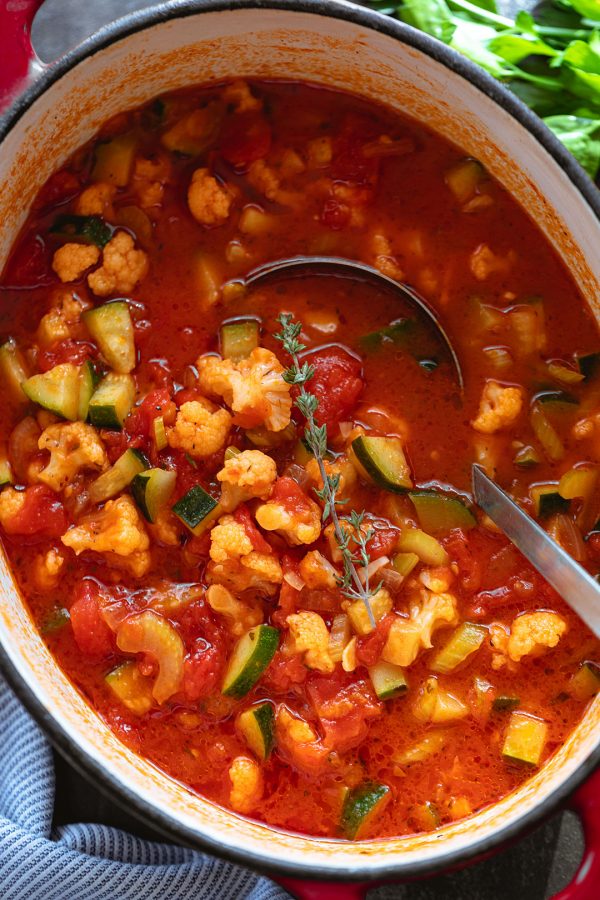 Hearty Vegetable Soup - #recipe by #eatwell101 - https://www.eatwell101.com/vegetable-soup-recipe