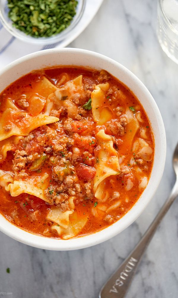 Instant Pot Lasagna Soup Recipe