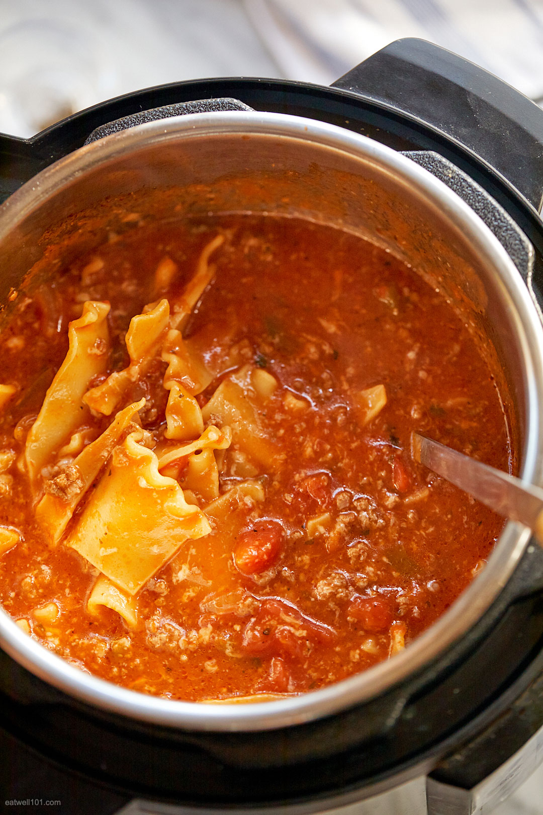Instant Pot Ground Beef Lasagna Soup Instant Pot Soup Recipe — Eatwell101