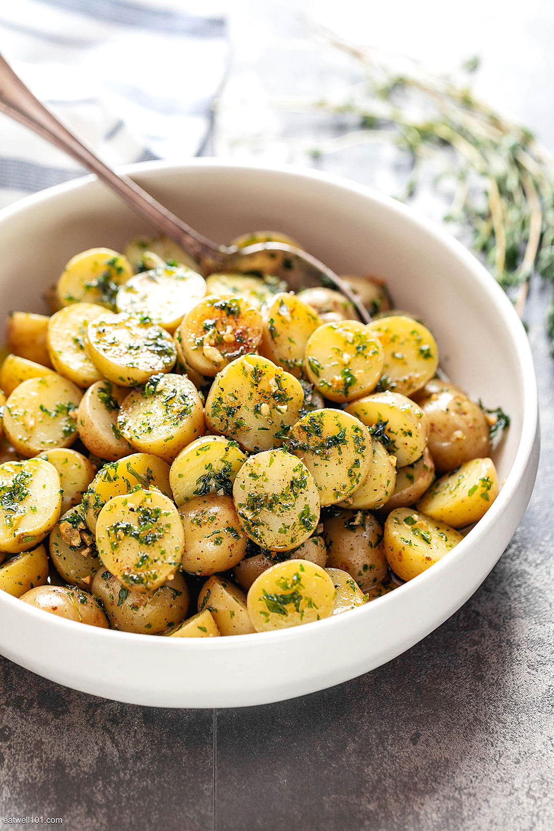 Fried Potatoes Recipe with Garlic Browned Butter – How to cook Baby ...