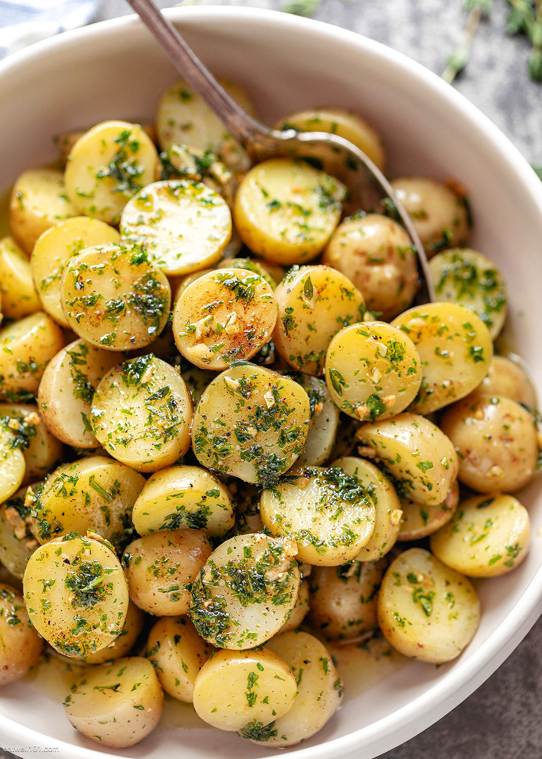Fried Potatoes Recipe with Garlic Browned Butter – How to cook Baby ...