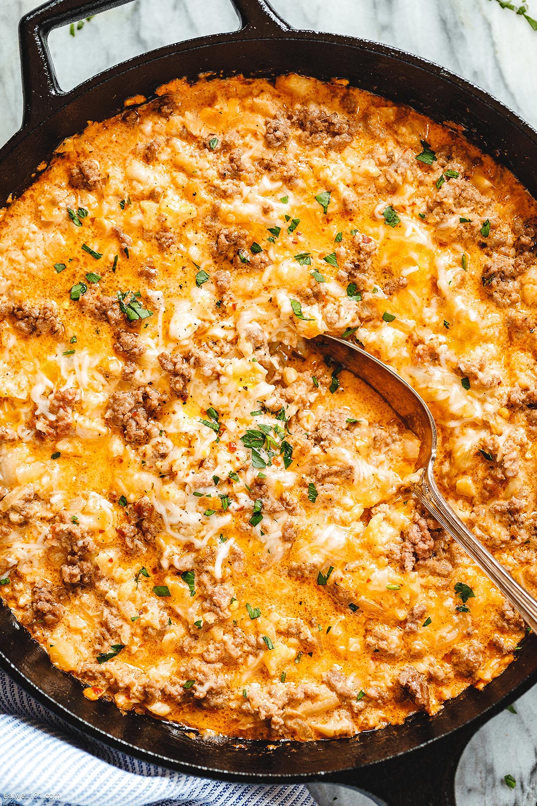 Beef Cauliflower Rice Casserole 1