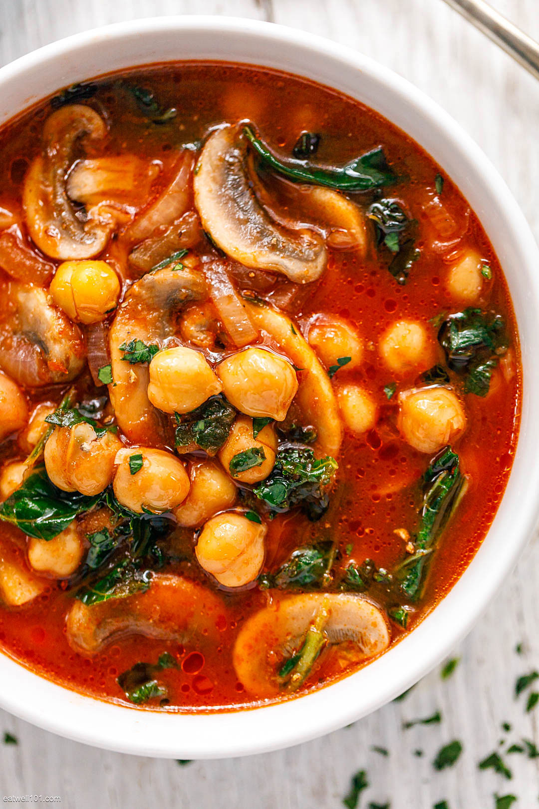 Chickpea Kale Tomato Soup Recipe Chickpea Soup Recipe — Eatwell101