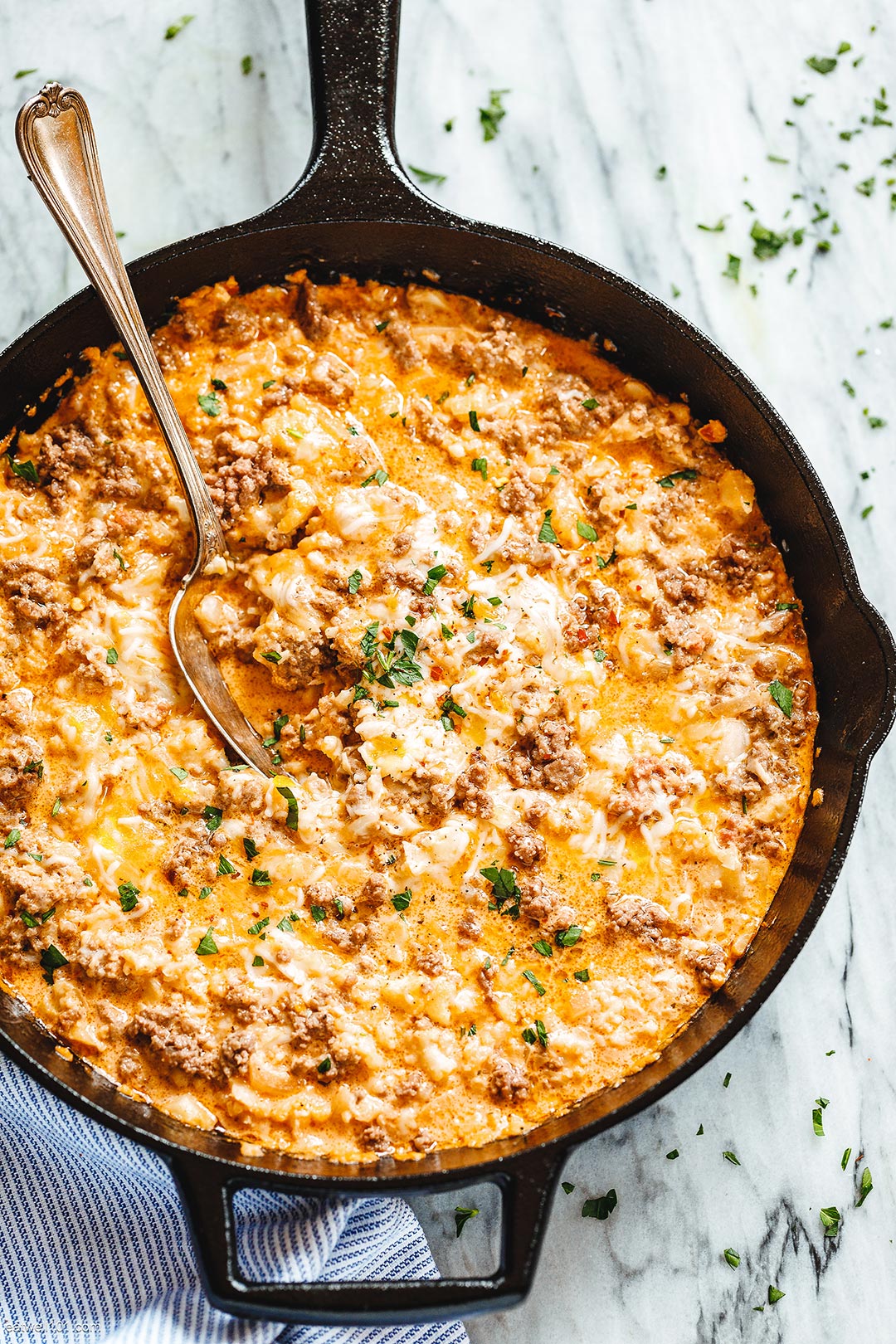 Creamy Ground Beef and Cauliflower Rice Casserole recipe 2