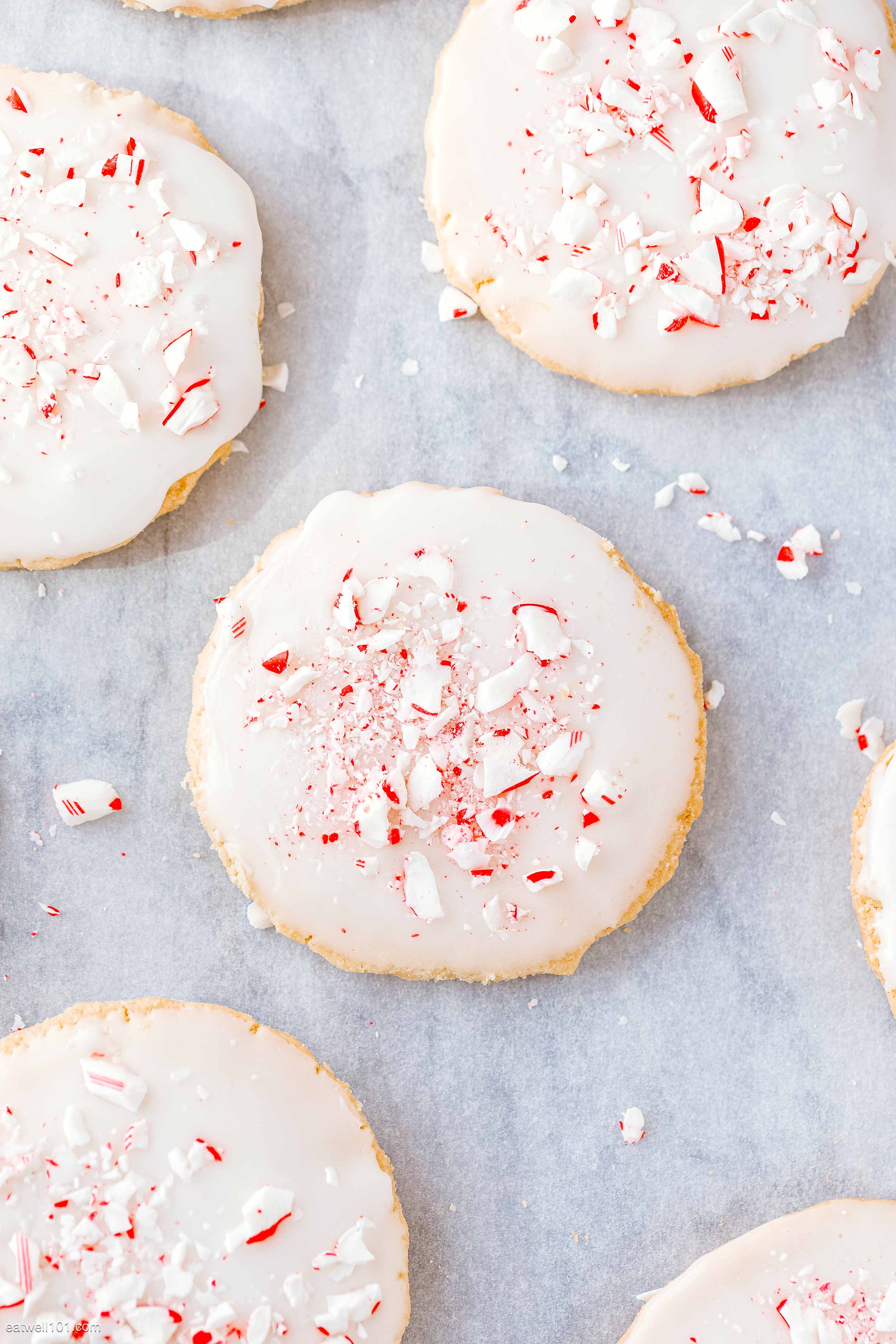 Easy Peppermint Christmas Shortbread Cookies recipe 1