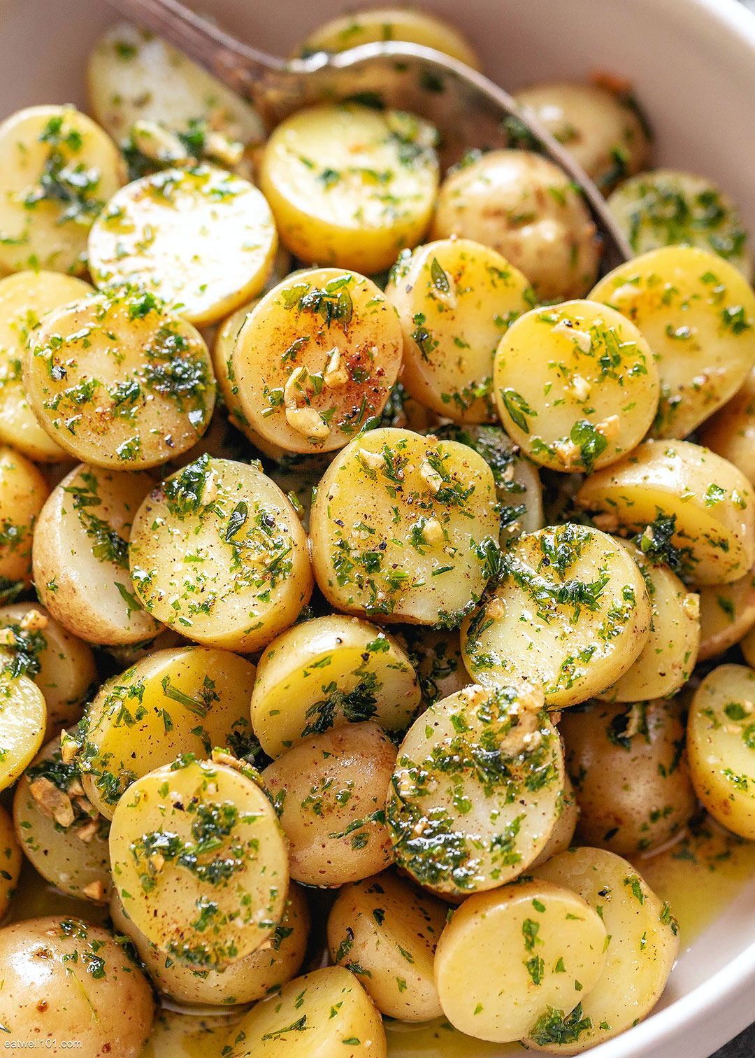 Crispy new potatoes with browned butter recipe