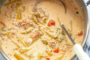 Green Chile Cheeseburger Soup recipe 3
