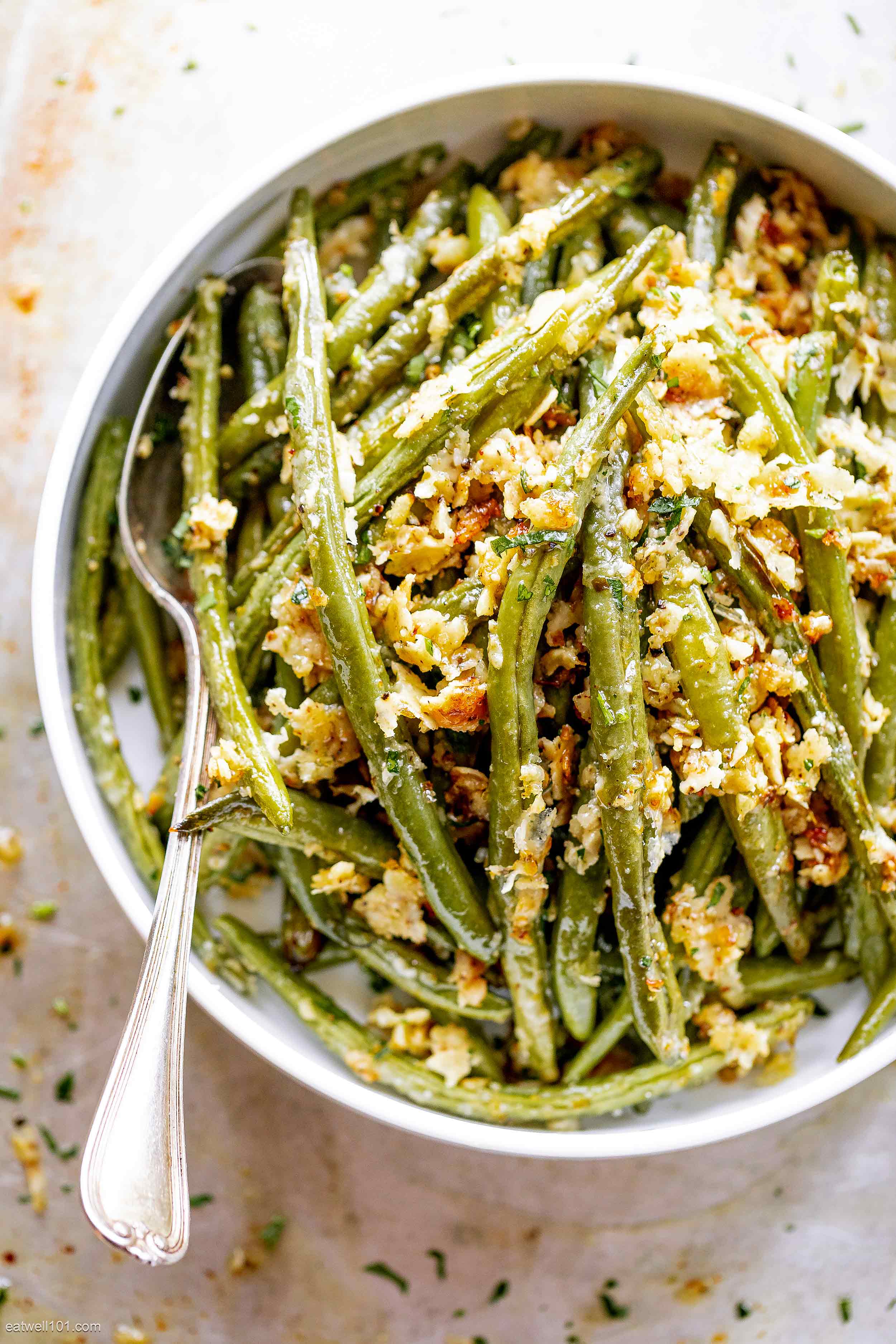 Garlic Parmesan Roasted Green Beans Recipe – How to Roast Green Beans ...
