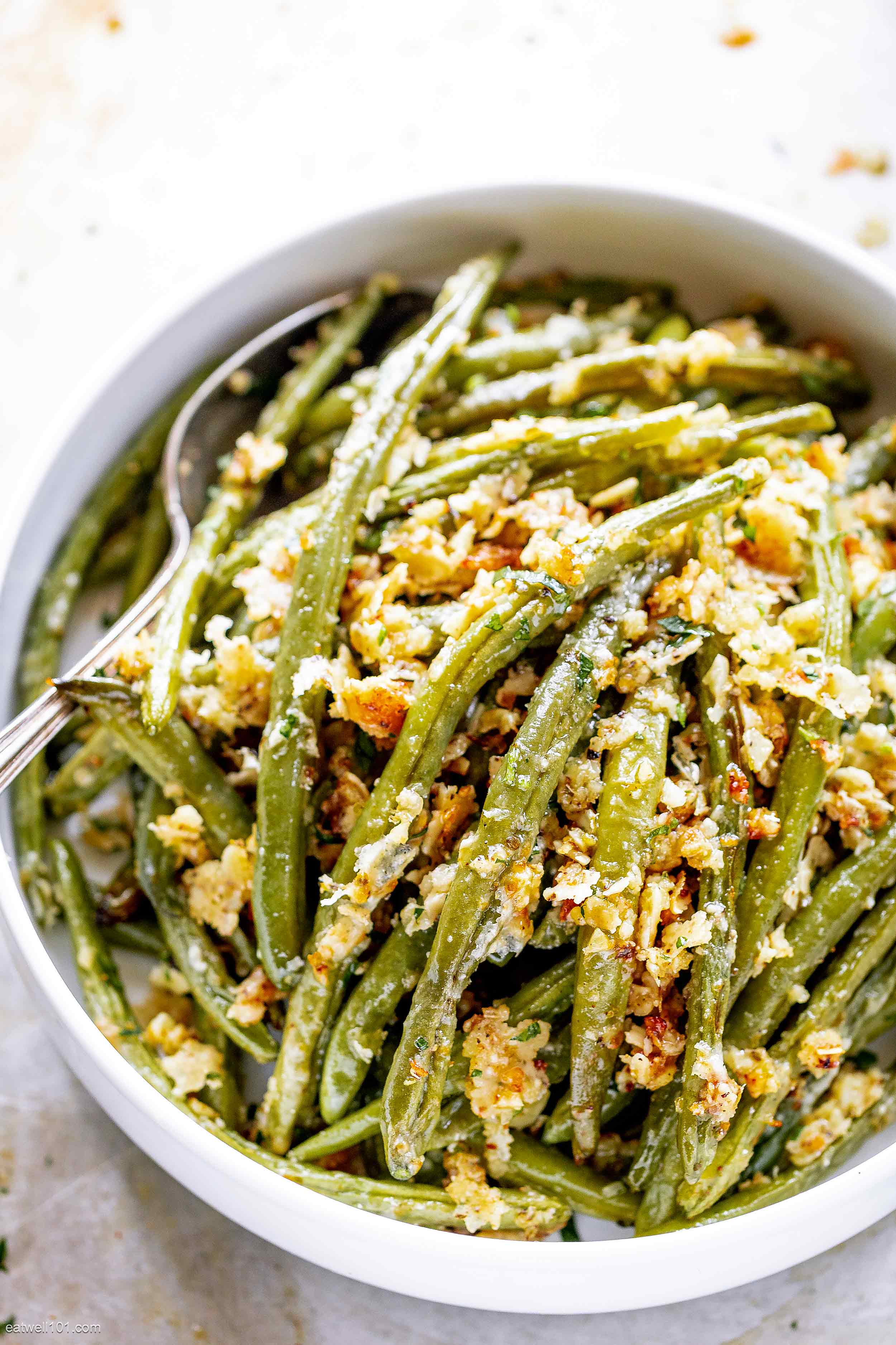 Garlic Parmesan Roasted Green Beans Recipe – How to Roast Green Beans ...
