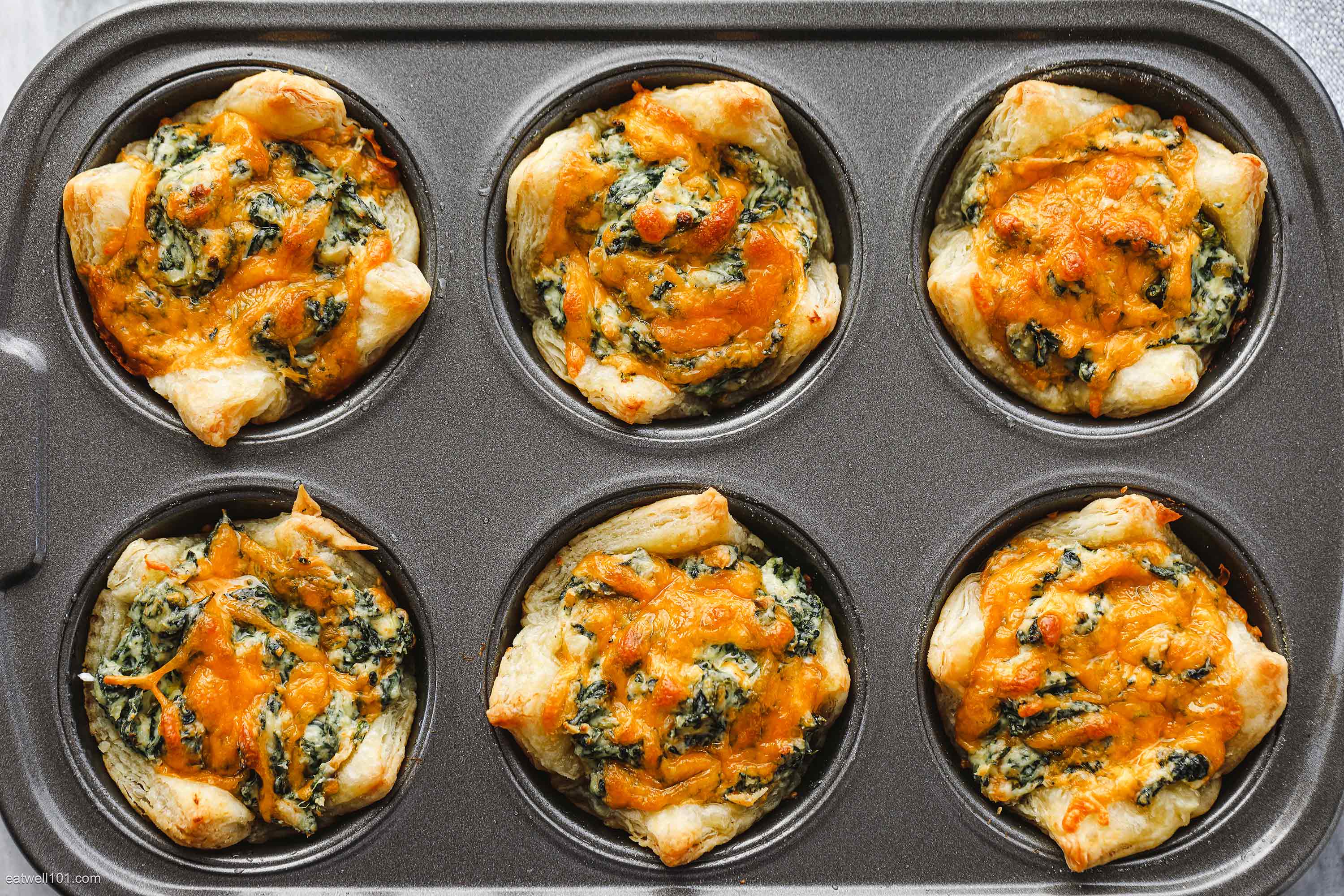 Spinach Dip Puff Bites