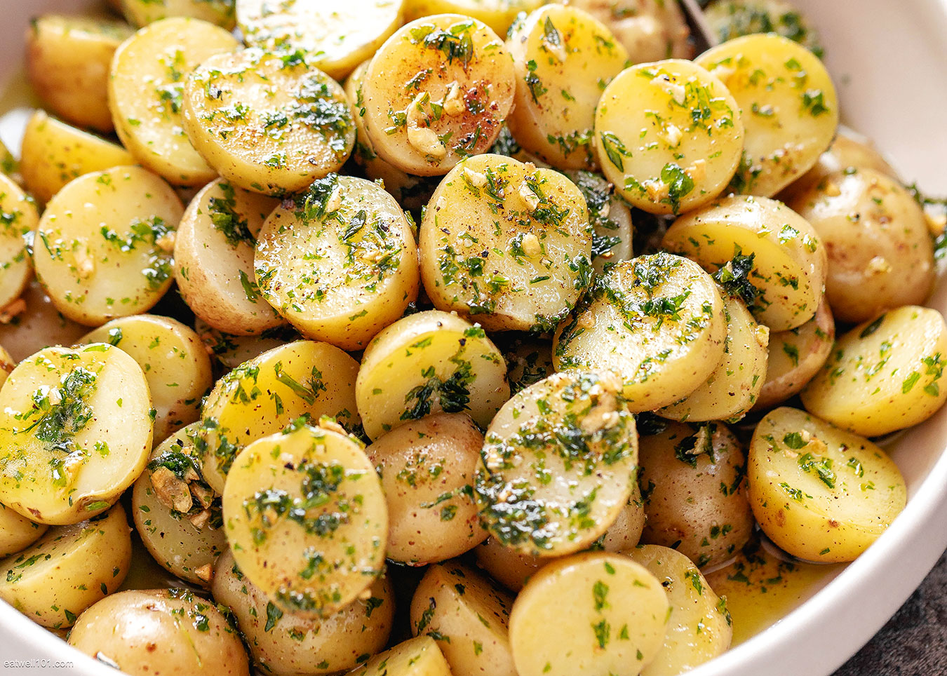 Fried Baby Potatoes with Garlic Brown Butter