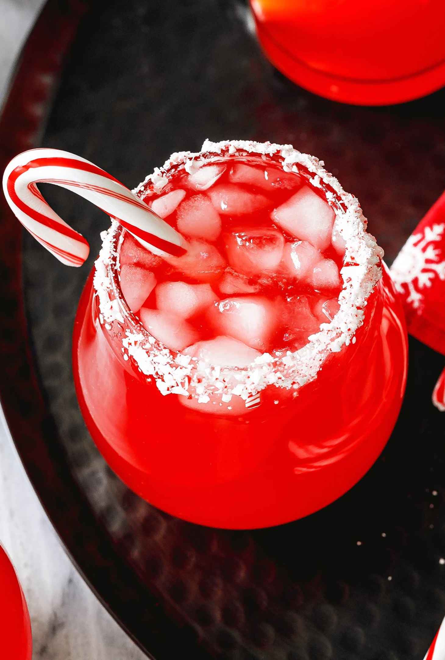 Candy Cane Infused Vodka - #recipe by #eatwell101 - https://www.eatwell101.com/candy-cane-vodka-recipe