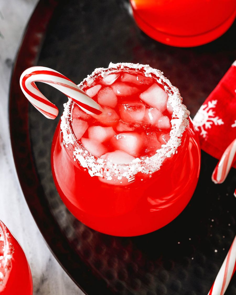 Candy Cane Infused Vodka - #recipe by #eatwell101 - https://www.eatwell101.com/candy-cane-vodka-recipe