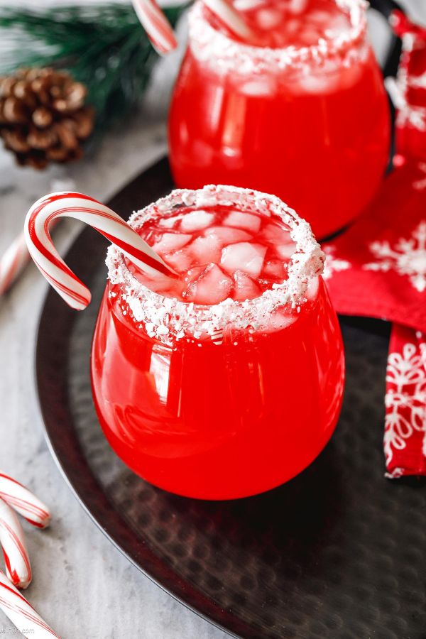 Candy Cane Infused Vodka - #recipe by #eatwell101 - https://www.eatwell101.com/candy-cane-vodka-recipe