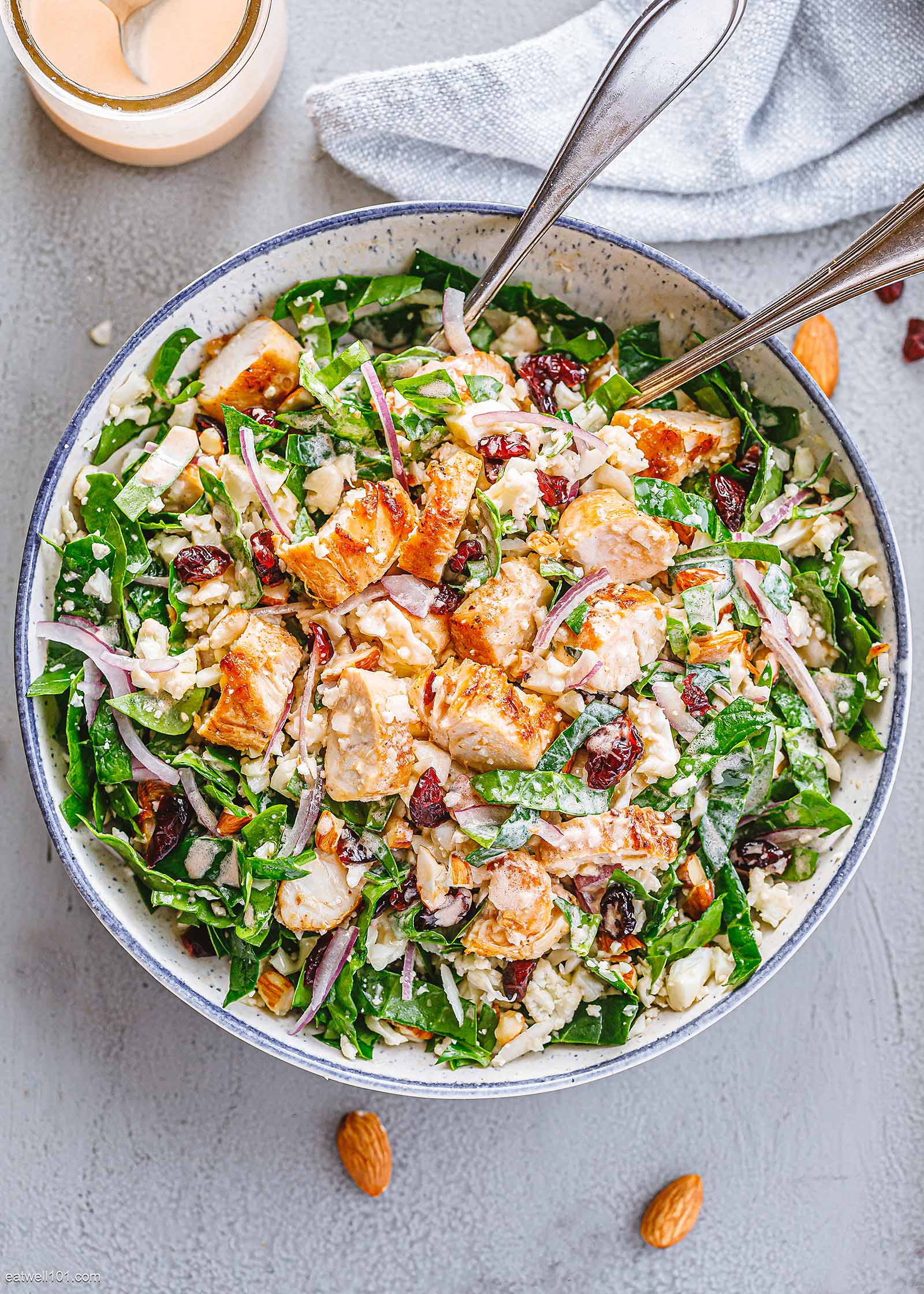 Healthy Spinach Chicken Salad Chicken Salad Recipe — Eatwell101