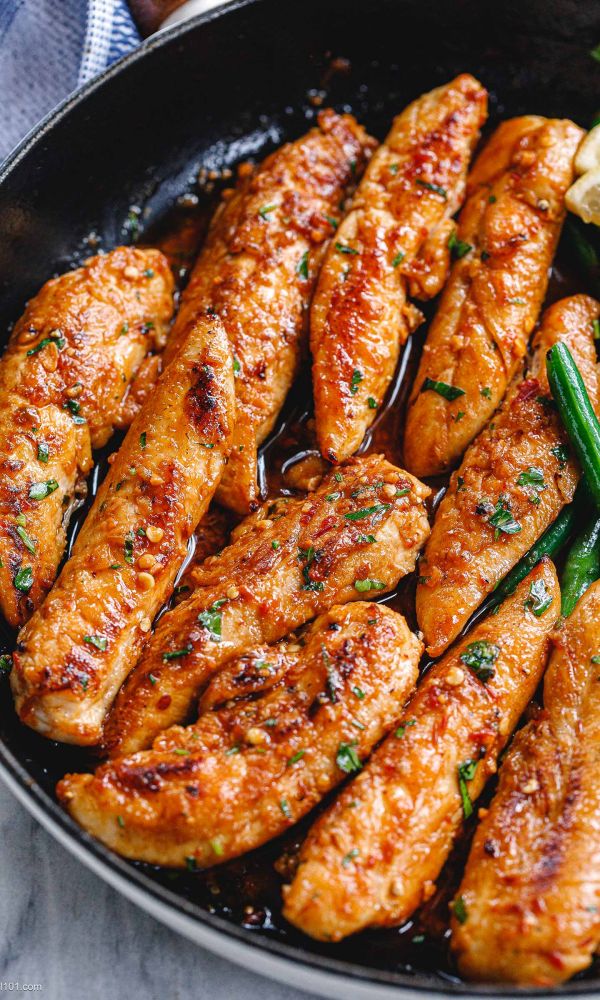 Lemon Garlic Butter Chicken Tenders Recipe