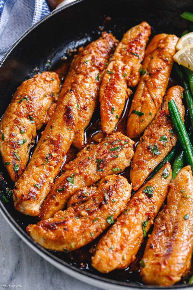 Lemon Garlic Butter Chicken Tenders Recipe