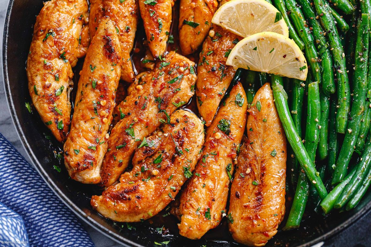 Lemon Garlic Butter Chicken Tenders Recipe