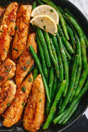 Lemon Garlic Butter Chicken Tenders Recipe