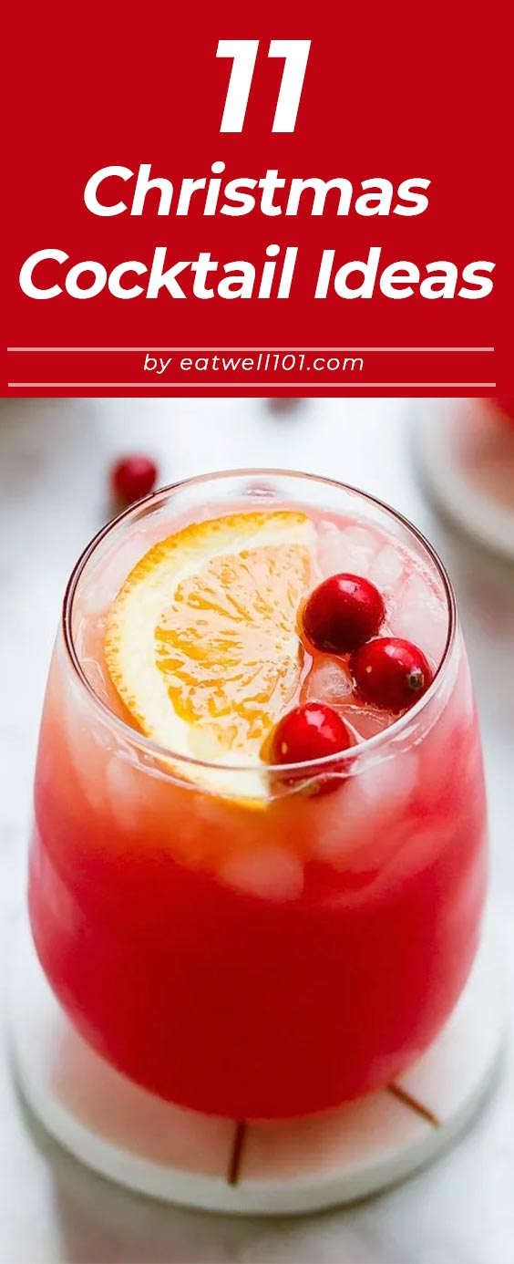 11 Christmas Cocktail Recipe Ideas - #holiday #christmas #cocktail #recipes #eatwell101 - Choose one of these Christmas cocktails as a specialty drink for your annual Christmas party!