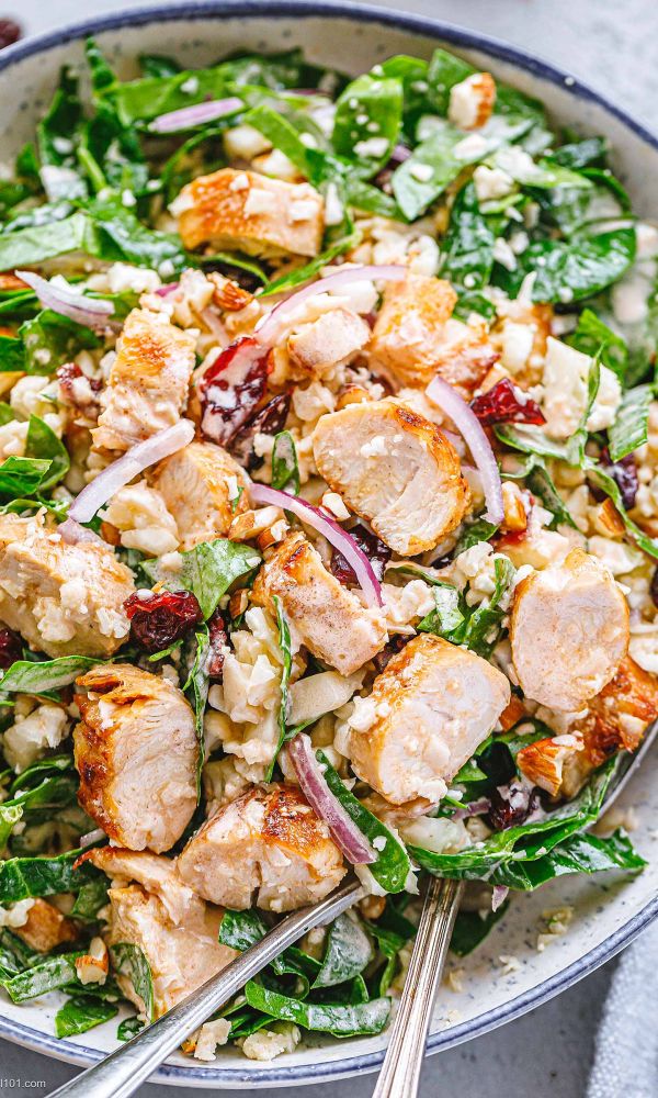 Spinach Chicken Salad