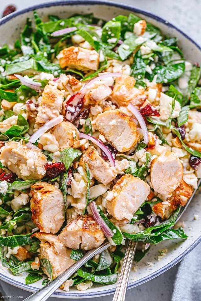 Spinach Chicken Salad