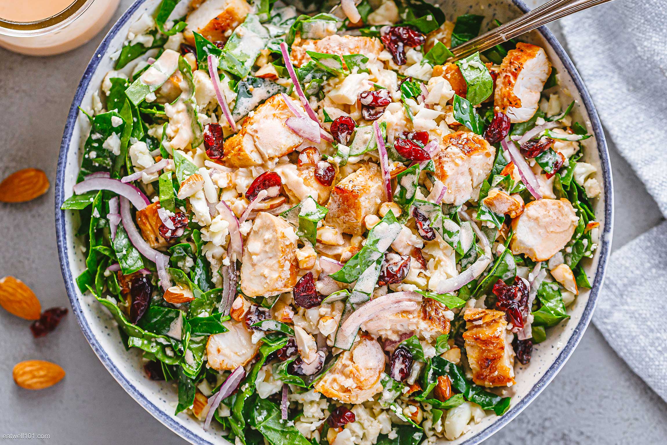 Healthy Spinach Chicken Salad