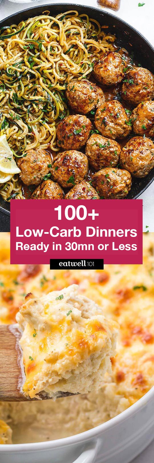 Low Carb Recipes: 125 Quick Low Carb Dinners Ready in 30 Minutes