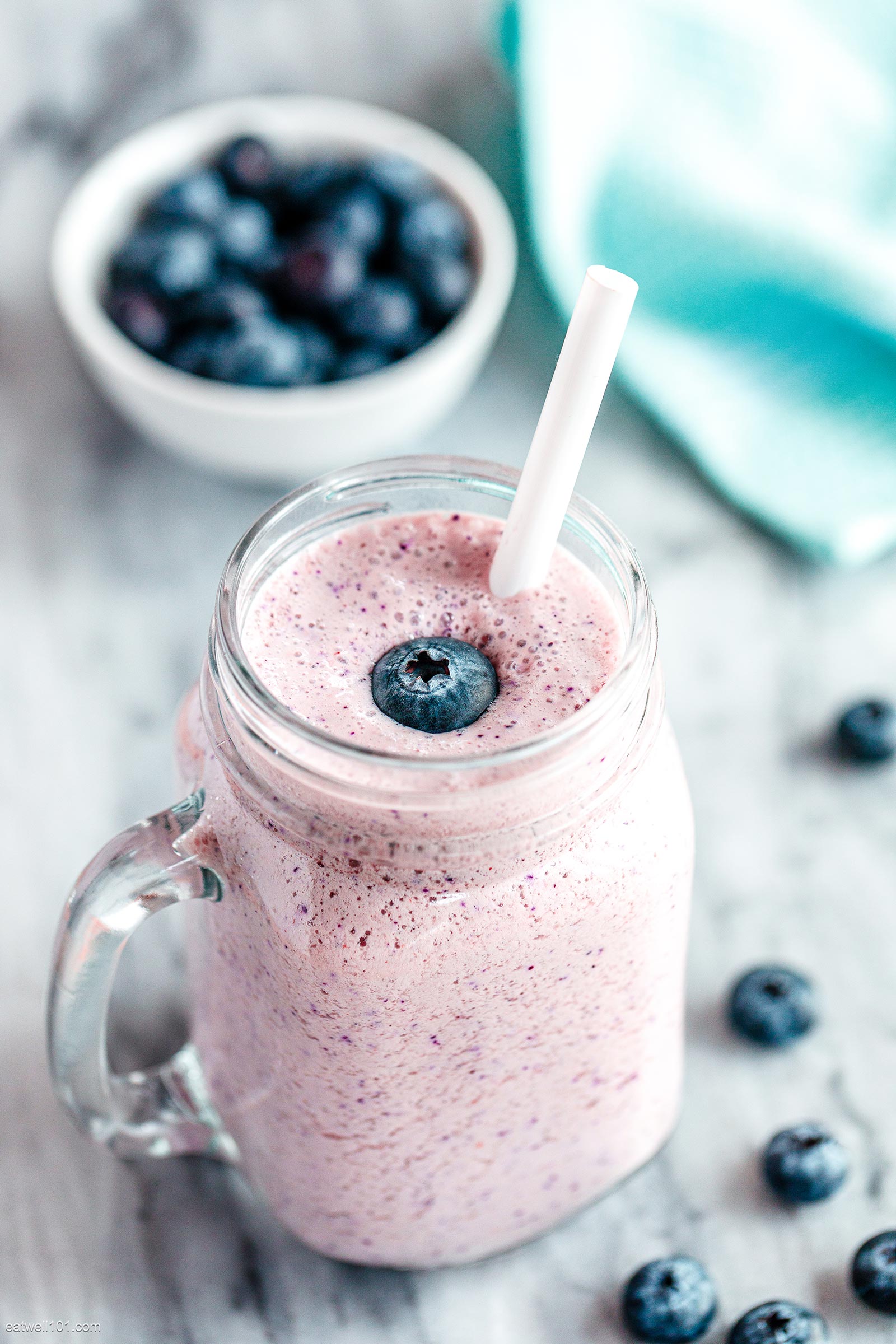 DairyFree Blueberry Coconut Milk Smoothie Dairy Free