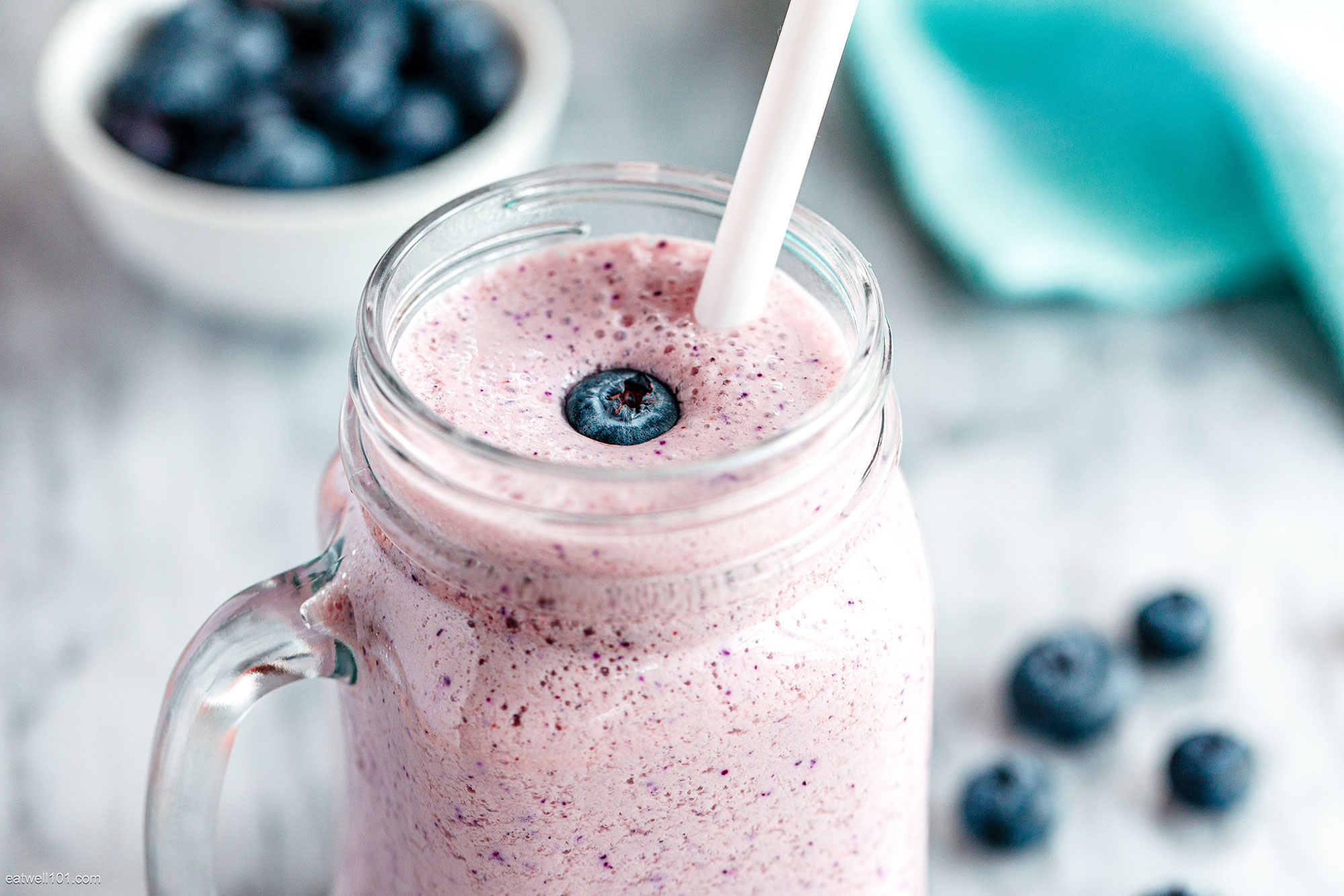 Blueberry Coconut Milk Smoothie {Dairy Free}