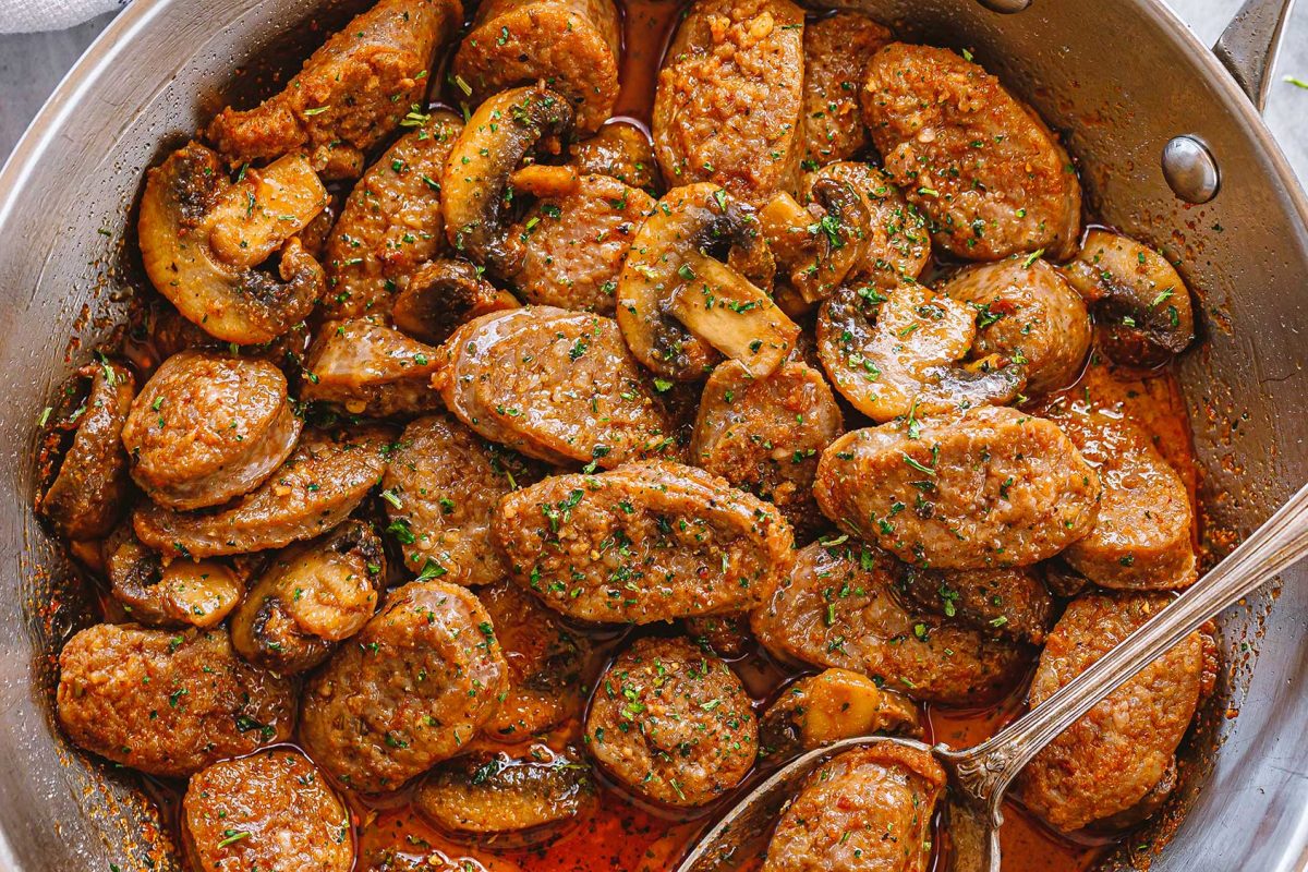 Cajun Sausage Mushrooms