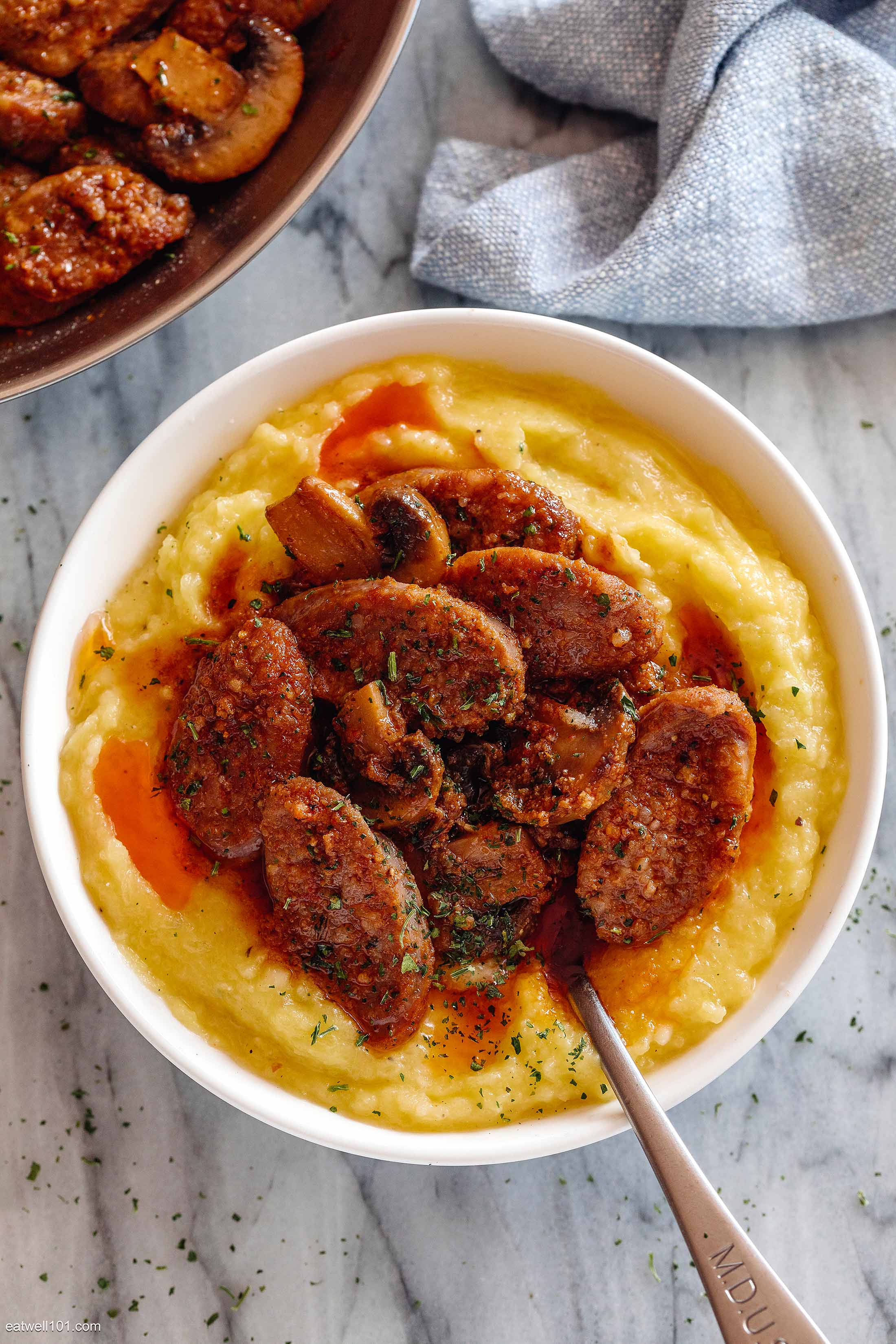 Cajun Sausage Mushrooms Spaghetti Squash Mash