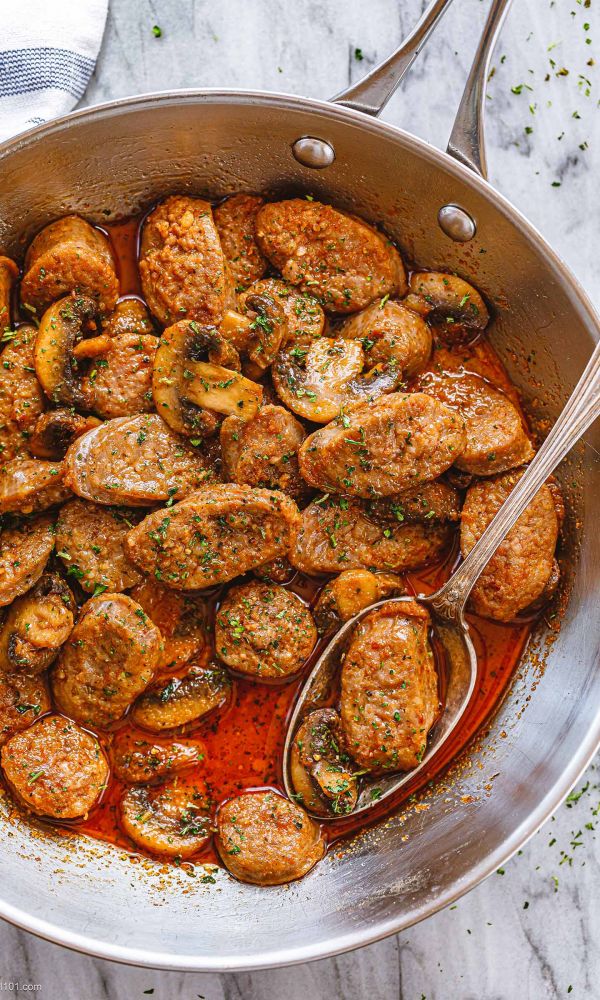 Cajun Sausage Mushrooms