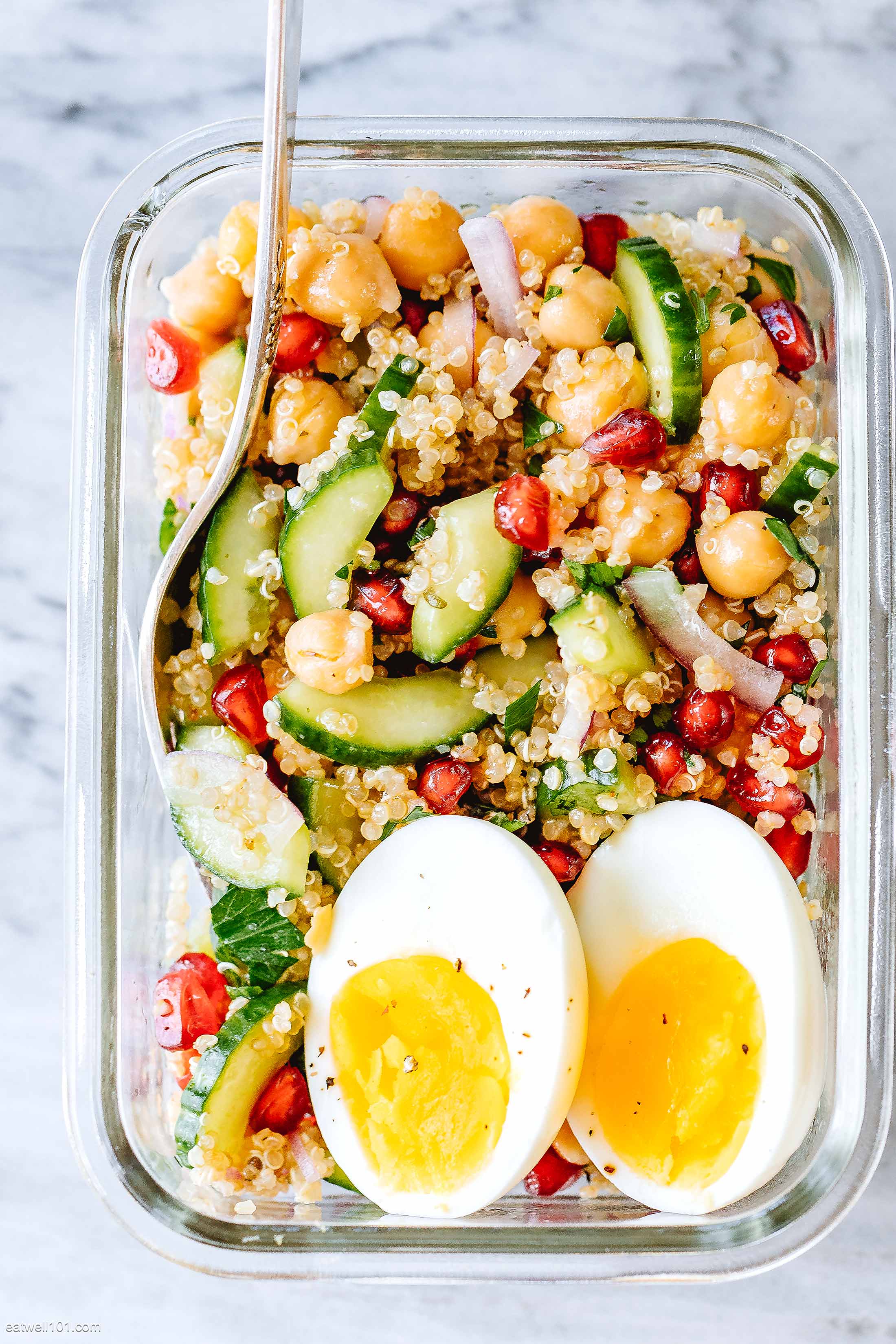 Chickpea Quinoa Salad Meal Prep recipe 1
