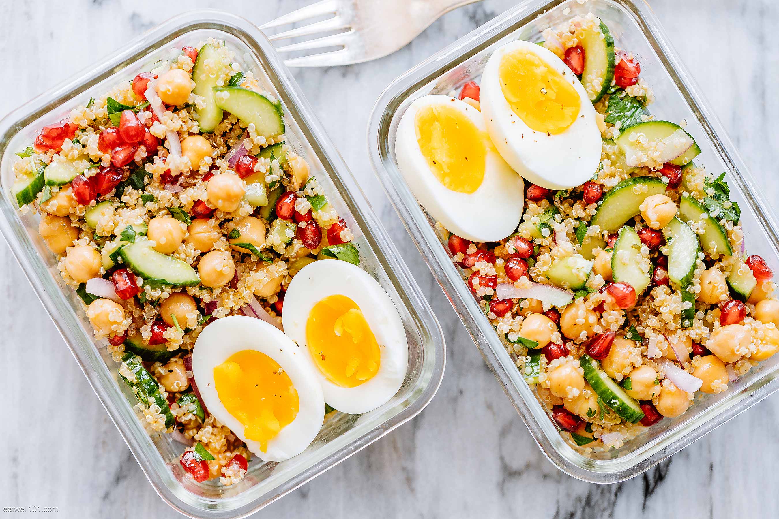 Chickpea Quinoa Salad Meal Prep