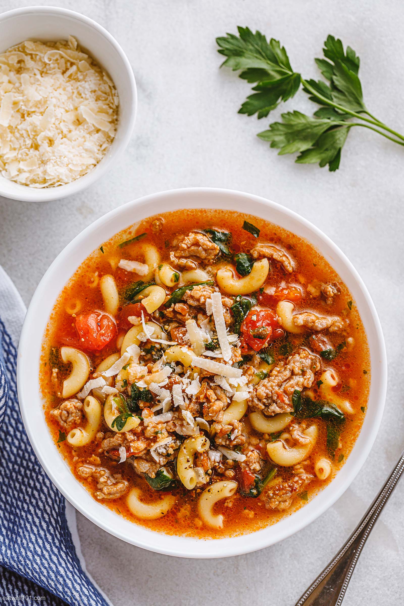 Italian Sausage Tomato Pasta Soup Instant Pot